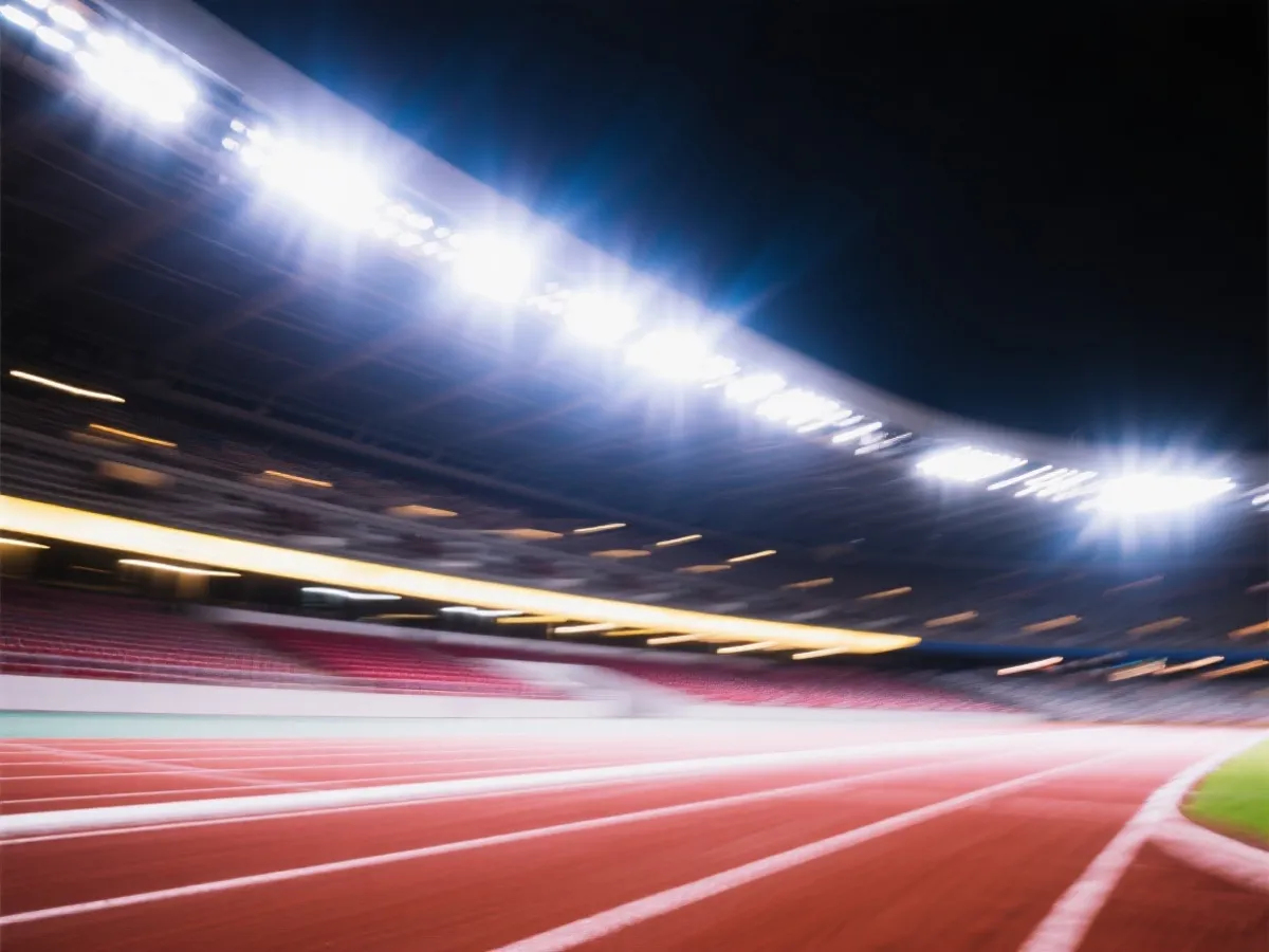 赛场氛围与动感光影