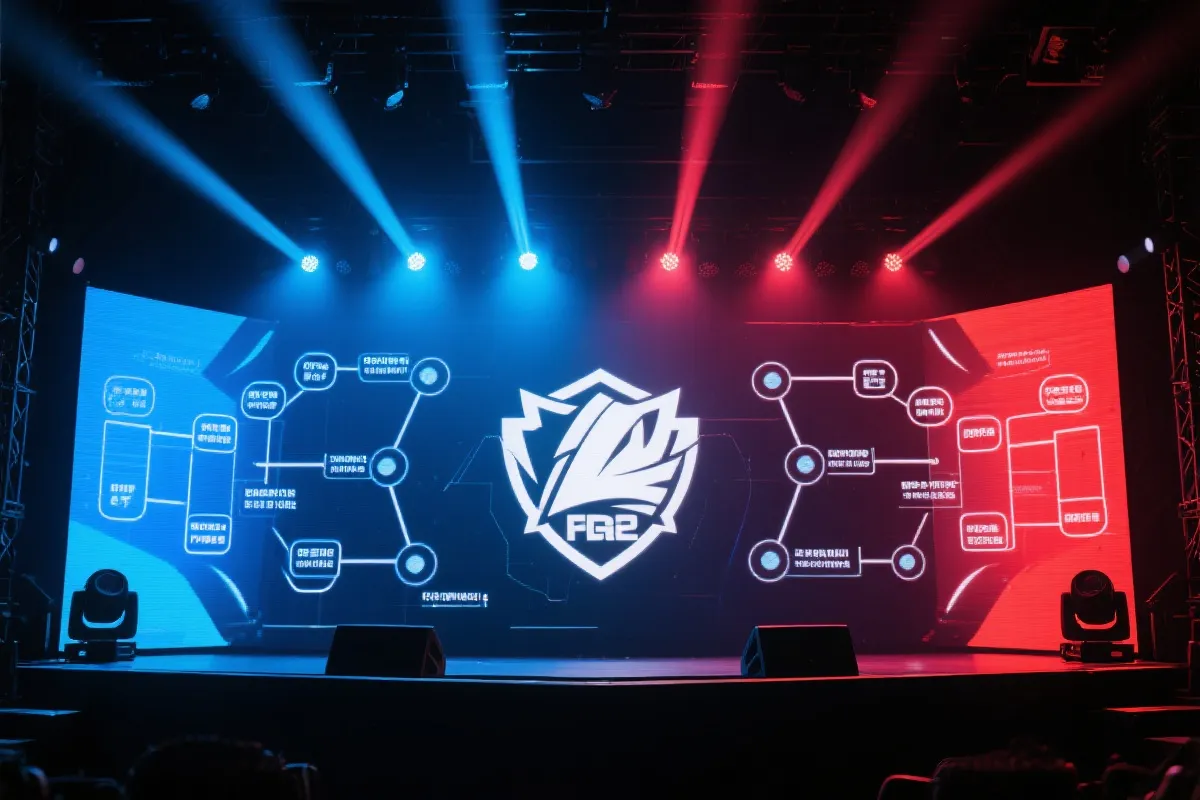 电竞舞台与策略图层